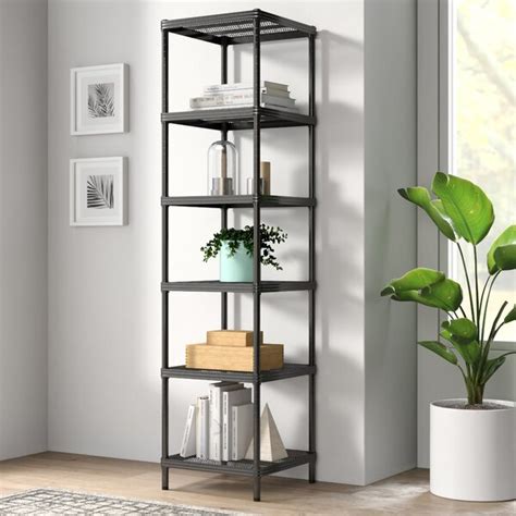 wayfair square metal shelves